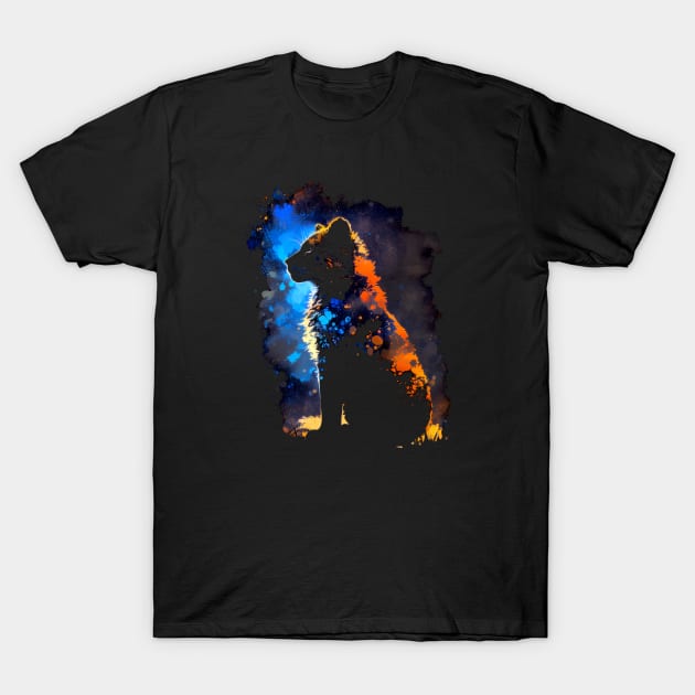 Lion Cub Silhouette #2 T-Shirt by Butterfly Venom